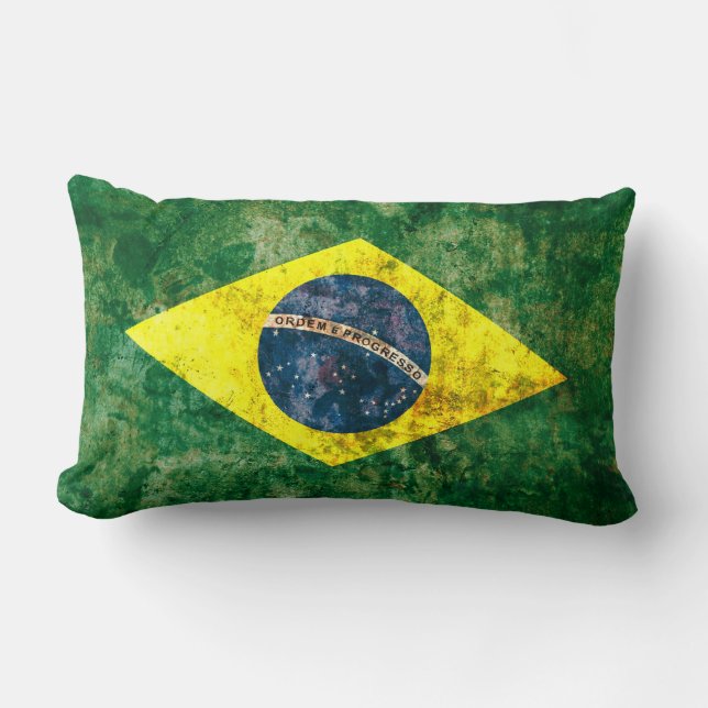 Brazilian Flag Lumbar Cushion (Front)