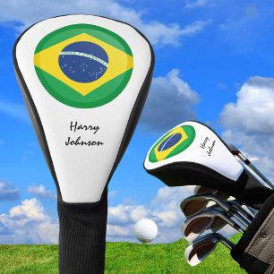 Brazilian Flag & Monogrammed Golf Clubs Covers