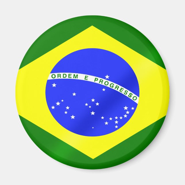 Brazilian flag of Brazil gifts and tees Magnet (Front)