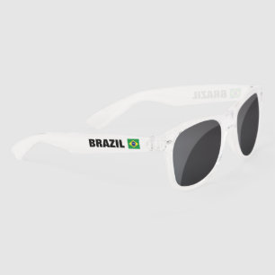 Brazilian flag of Brazil personalised party Sunglasses