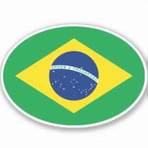 Brazilian Flag Oval