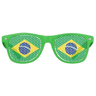 Brazilian Flag Retro Sunglasses