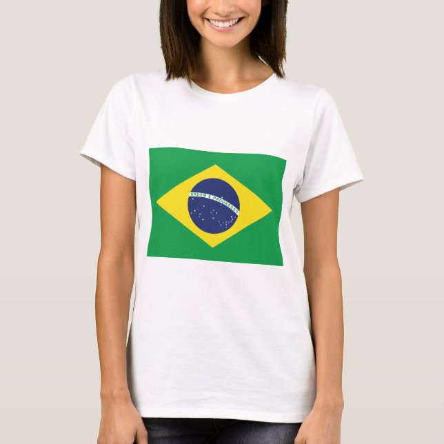 Brazilian Flag. T-Shirt (Front)