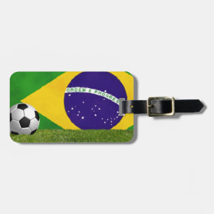 Brazilian Futbol - Soccer Luggage Tag