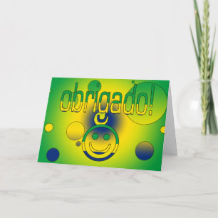 Brazilian Gifts Thank You / Obrigado Face