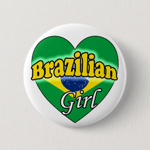 Brazilian Girl 6 Cm Round Badge