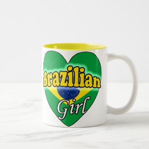 Brazilian Girl Two-Tone Coffee Mug