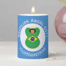 Brazilian Hanukkah Angel Flag Personalised 