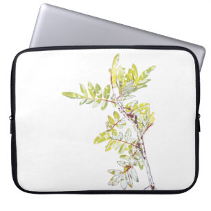 Brazilian holly Plant Leaf Pattern Laptop Sleeve