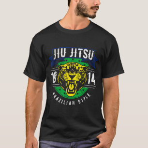 Brazilian Jiu Jitsu 1914 Jaguar Head BJJ Brazilian T-Shirt