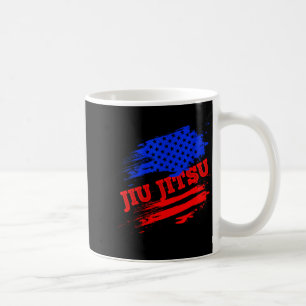 Brazilian Jiu Jitsu American Flag Srts Martial Coffee Mug