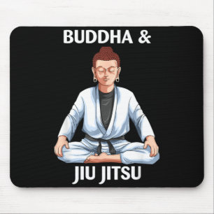 Brazilian Jiu Jitsu and Buddha BJJ Mouse Pad