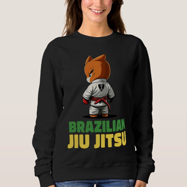 Brazilian Jiu Jitsu and Grappling Fox Sweatshirt (Front)