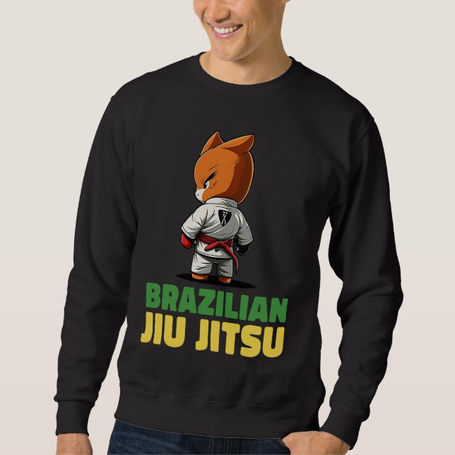 Brazilian Jiu Jitsu and Grappling Fox Sweatshirt (Front)