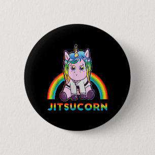 Brazilian Jiu Jitsu and Grappling Jitsucorn 6 Cm Round Badge