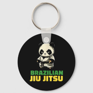 Brazilian Jiu Jitsu and Grappling Panda Key Ring