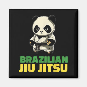 Brazilian Jiu Jitsu and Grappling Panda Magnet