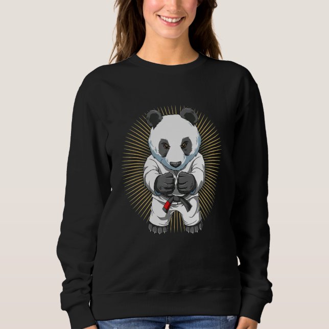 Brazilian Jiu Jitsu And Panda Bjj And Grappling Sweatshirt (Front)