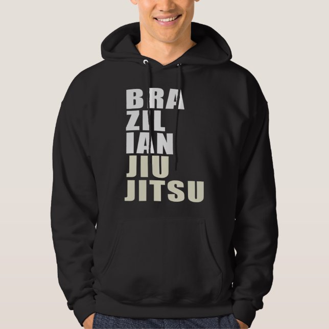 Brazilian Jiu Jitsu BJJ and Grappling  1 Hoodie (Front)