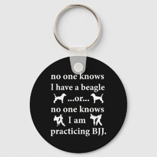 Brazilian Jiu-Jitsu BJJ Beagle Grappling Ground Key Ring