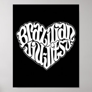 Brazilian Jiu-Jitsu BJJ Enthusiasts Martial Arts Poster