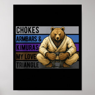 Brazilian Jiu Jitsu BJJ For Black Belt BJJ Belts Poster