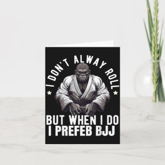 Brazilian Jiu Jitsu BJJ For Men Dad Boy Women Card