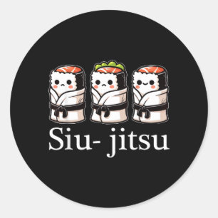 Brazilian Jiu Jitsu BJJ For Men Dad Boy Women Classic Round Sticker