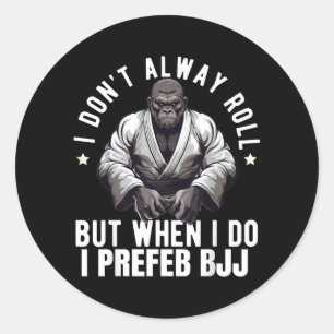 Brazilian Jiu Jitsu BJJ For Men Dad Boy Women Classic Round Sticker