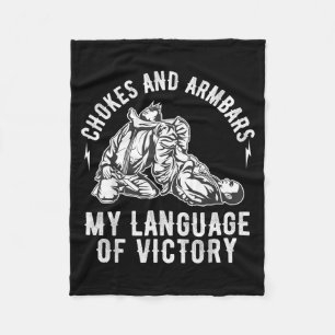 Brazilian Jiu Jitsu BJJ For Men Dad Boy Women Fleece Blanket