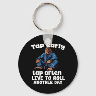 Brazilian Jiu Jitsu BJJ For Men Dad Boy Women Key Ring