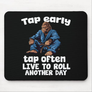 Brazilian Jiu Jitsu BJJ For Men Dad Boy Women Mouse Pad