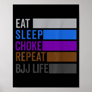 Brazilian Jiu Jitsu BJJ For Men Dad Boy Women Poster
