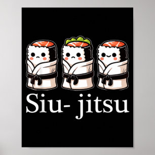 Brazilian Jiu Jitsu BJJ For Men Dad Boy Women Poster
