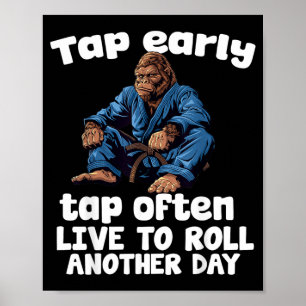 Brazilian Jiu Jitsu BJJ For Men Dad Boy Women Poster