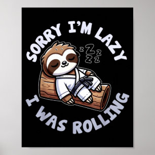 Brazilian Jiu Jitsu BJJ For Men Dad Boy Women Poster
