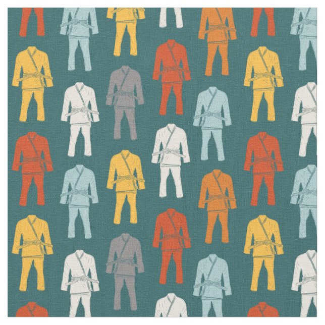 Brazilian Jiu Jitsu BJJ Gi Uniform Patterned Fabric (Close Up)
