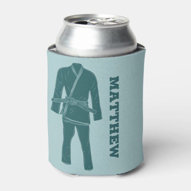 Brazilian Jiu Jitsu BJJ Gi Uniform Personalised Can Cooler (Can Front)