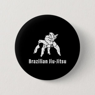 Brazilian Jiu-Jitsu BJJ Grappling Ground Fighting 6 Cm Round Badge