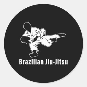 Brazilian Jiu-Jitsu BJJ Grappling Ground Fighting Classic Round Sticker