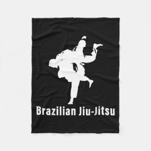 Brazilian Jiu-Jitsu BJJ Grappling Ground Fighting Fleece Blanket
