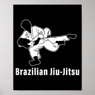 Brazilian Jiu-Jitsu BJJ Grappling Ground Fighting Poster