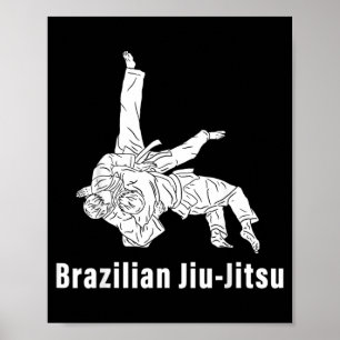 Brazilian Jiu-Jitsu BJJ Grappling Ground Fighting Poster