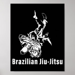 Brazilian Jiu-Jitsu BJJ Grappling Ground Fighting Poster