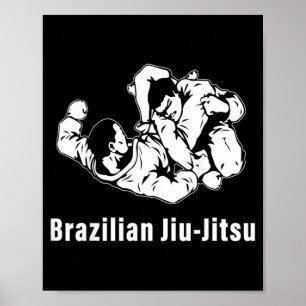 Brazilian Jiu-Jitsu BJJ Grappling Ground Fighting Poster