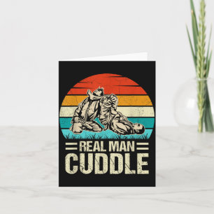 Brazilian Jiu-Jitsu BJJ Grappling Real Man Cuddle Card