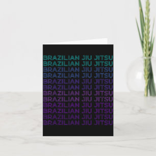 Brazilian Jiu Jitsu BJJ Retro Card