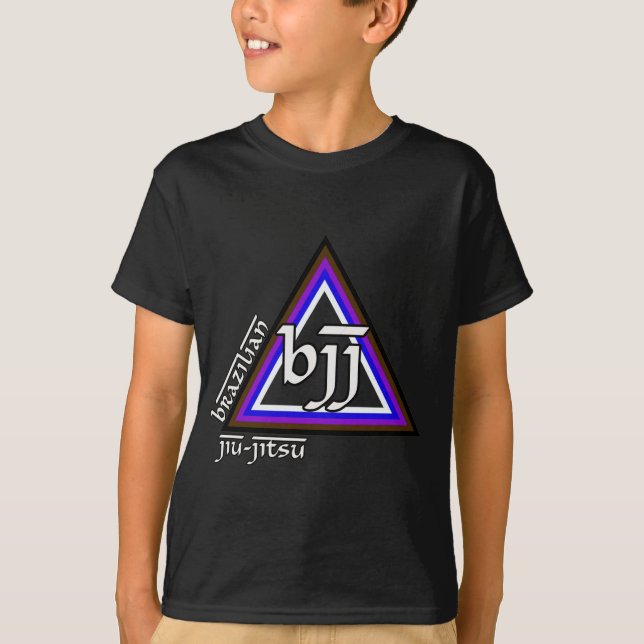 Brazilian Jiu Jitsu BJJ Triangle of Progress T-Shirt (Front)