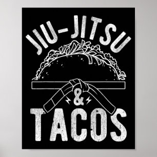 Brazilian Jiu-Jitsu Blue Belt BJJ Fighting Martial Poster