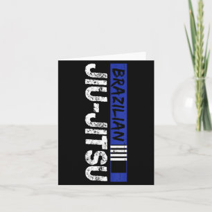Brazilian Jiu-Jitsu Blue Belt BJJ Fighting MMA Card